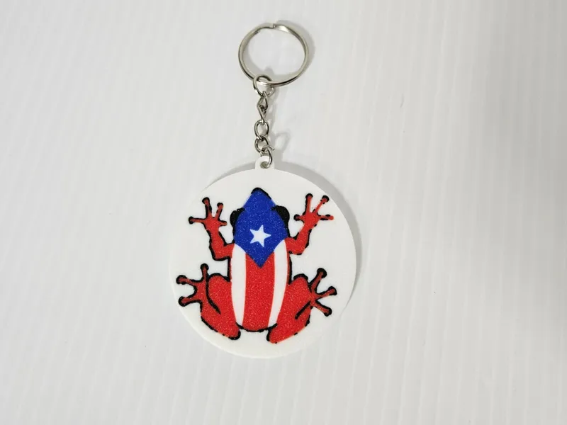 Coqui Puerto Rican Frog Flag