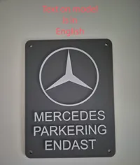 Panneau humoristique parking réservé — photo 2