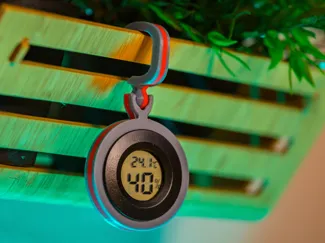 Hanging Hygrometer Case with adjustable joint Hook