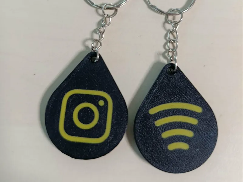 NFC tag keychain Instagram