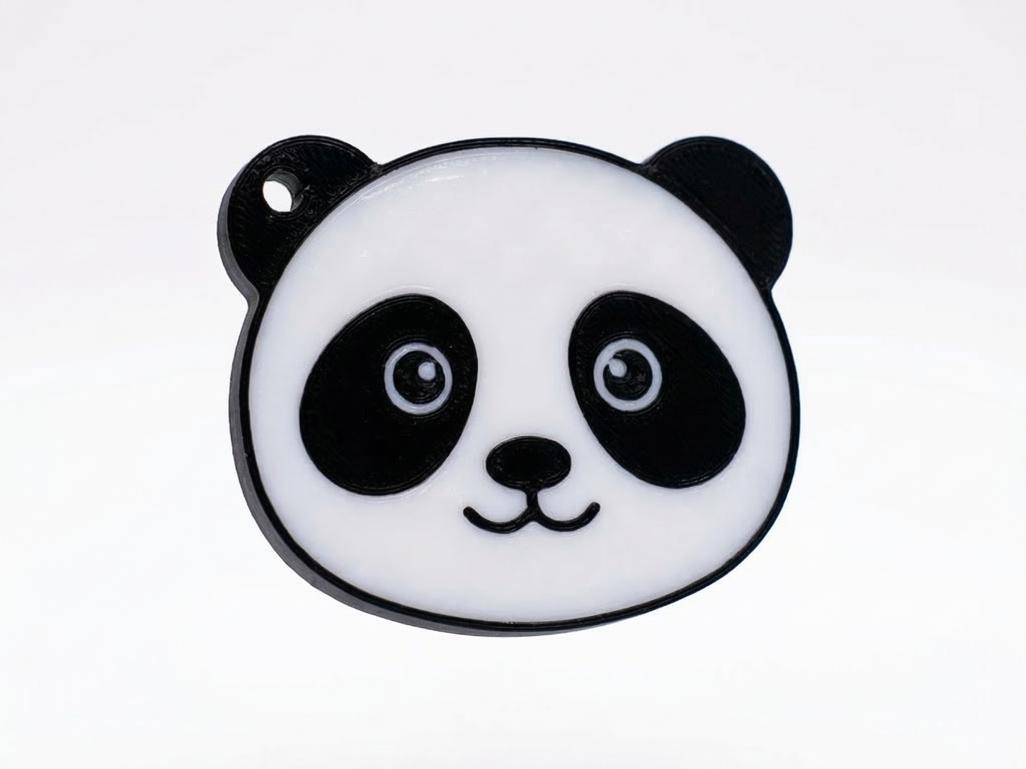Cute Panda Keychain / Backpack Tag - Easy Print