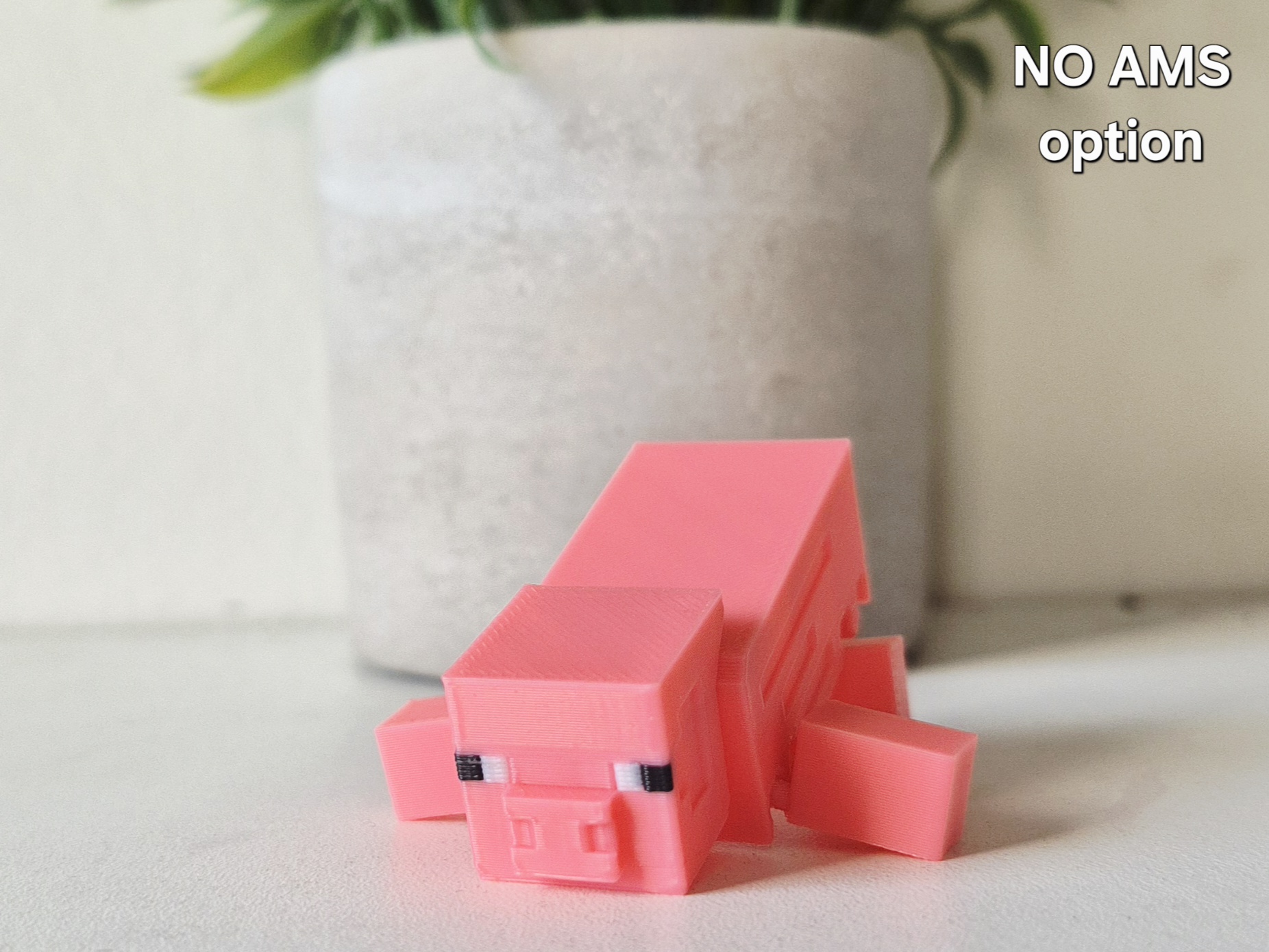 Miniatura 2 do modelo 3D Minecraft Pig articulated