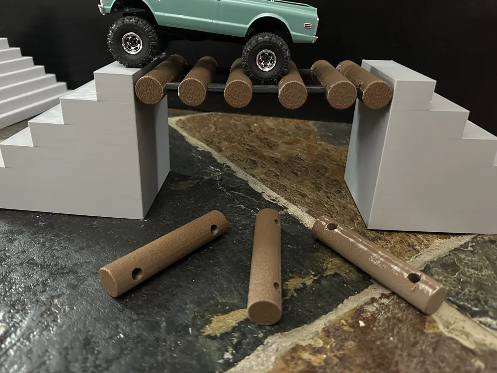 Rc Shellbridge 1/30 Scale RC Crawler Log Bridge - Free 3D Print Model - MakerWorld