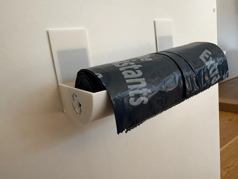 Praktische Wandhalterung für Müllbeutelrollen