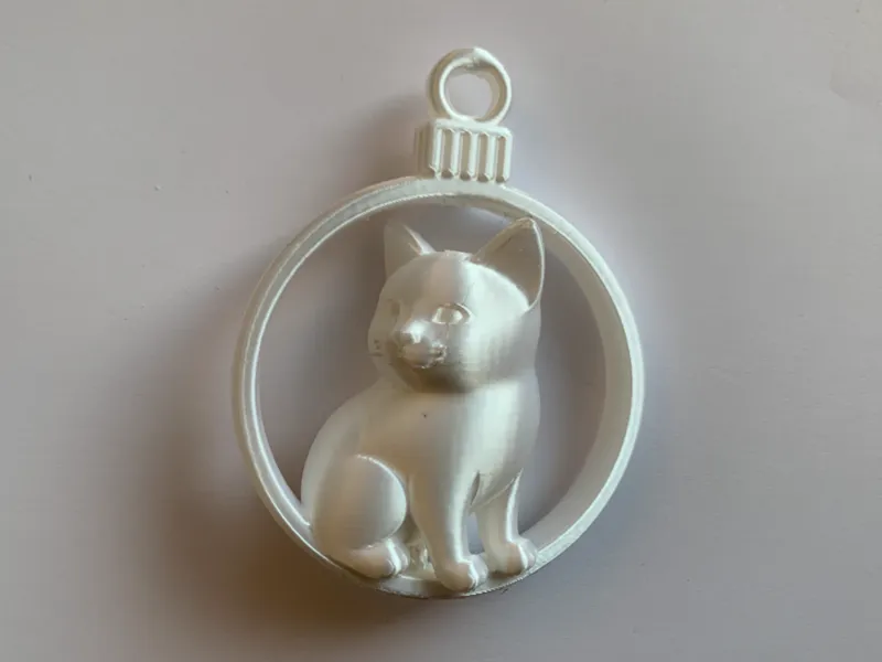Christmas tree bauble Cat