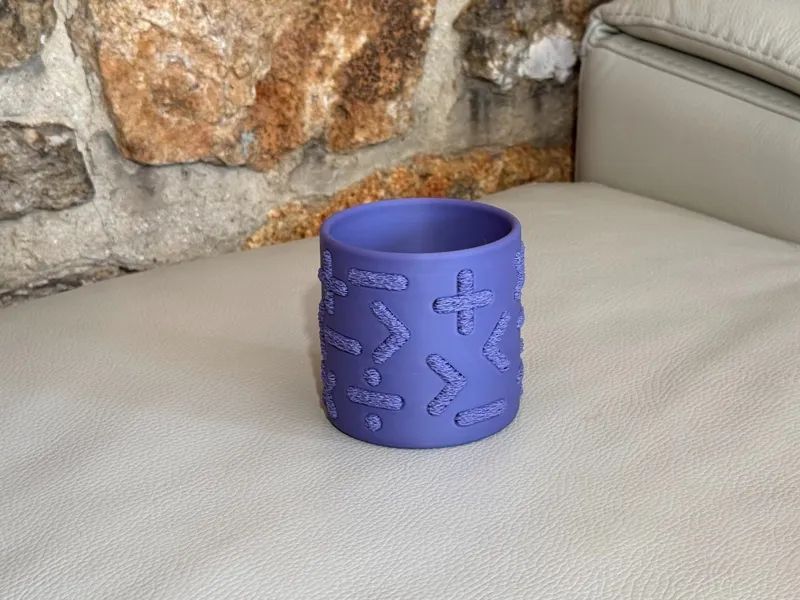 Math symbols pencil holder