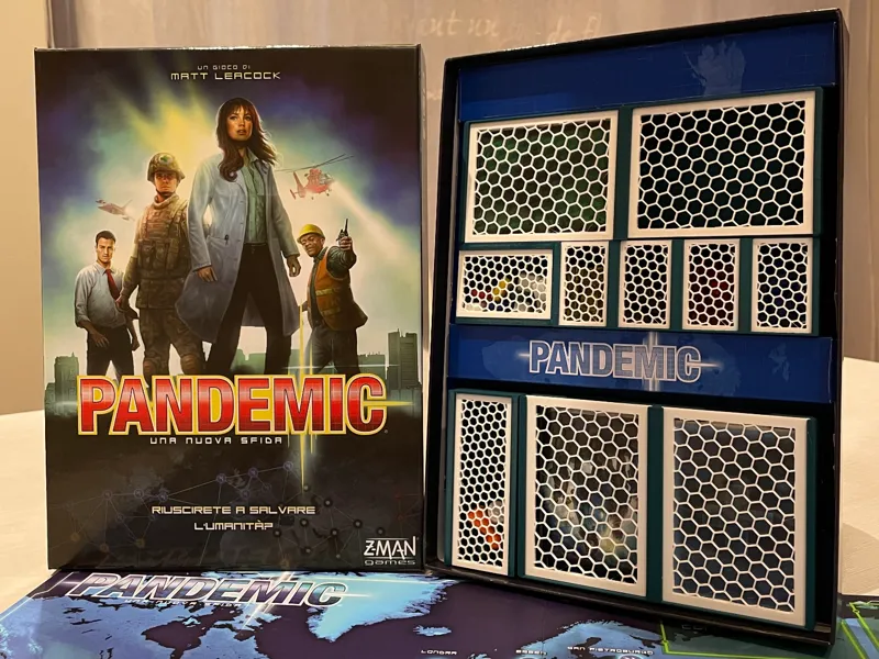 Organizer for Pandemic Board Game