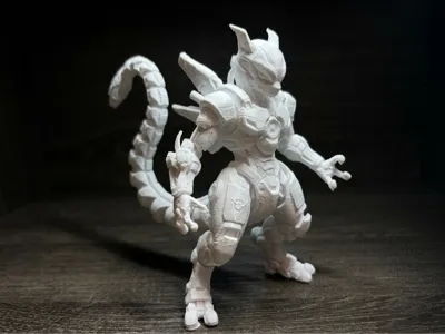 MECHA MEWTWO  Pokemon Cyberpunk Legendary Statue