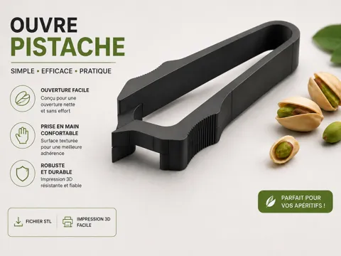Modelo para impresión 3D: Ouvre pistache — referencia de MakerWorld