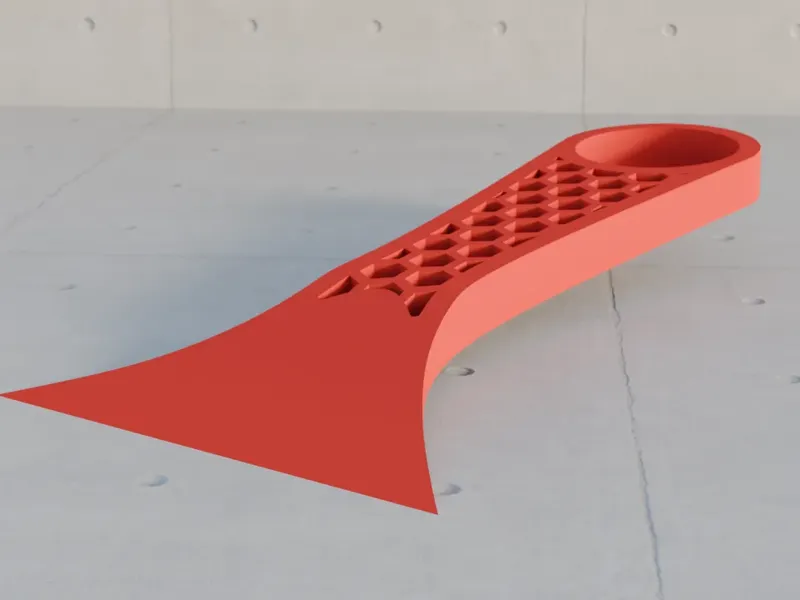 Mini Printbed Scraper - Honeycomb Pattern