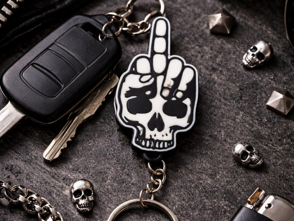 skull keychain