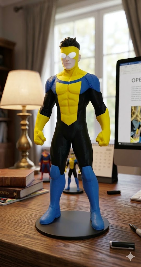 Miniatura 2 do modelo 3D Invincible Statue