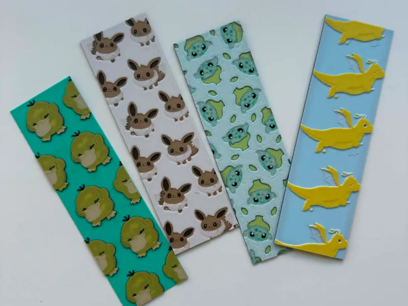 Pokémon Bookmarks with Uplifting Messages