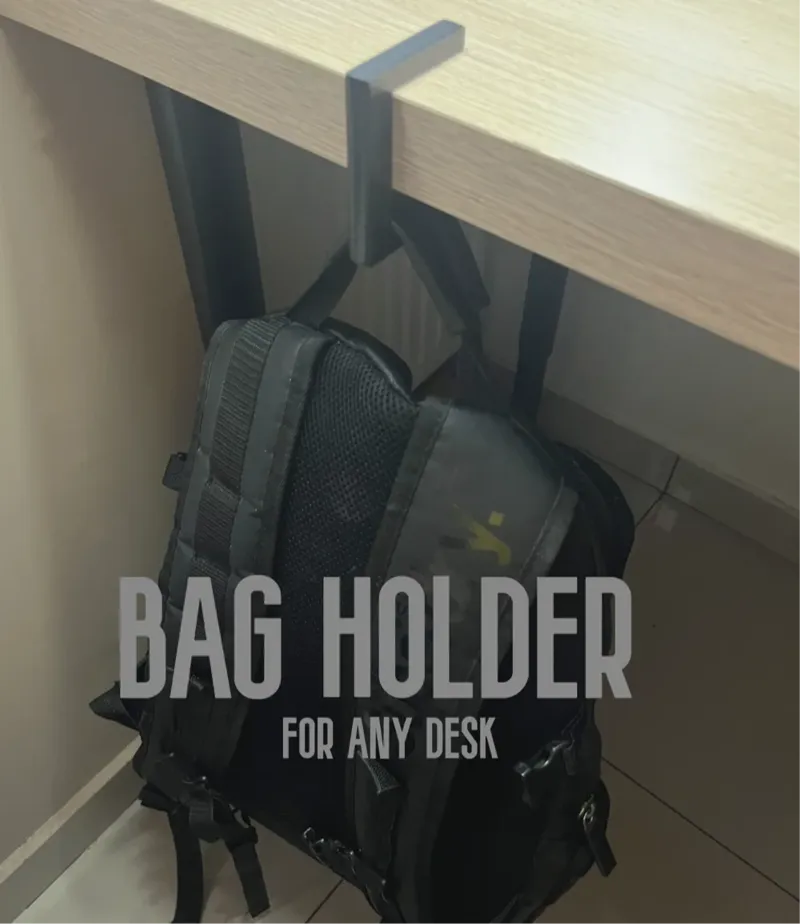School bag holder for any desk