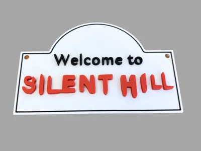 Silent Hill Logo Plaque