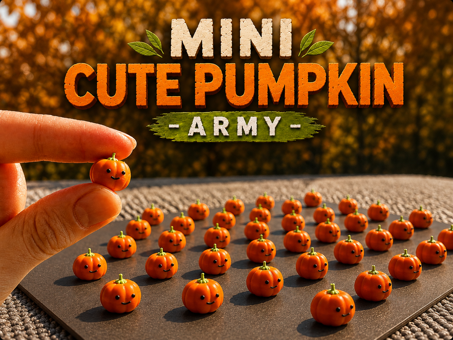 Mini pumpkin army game - 1