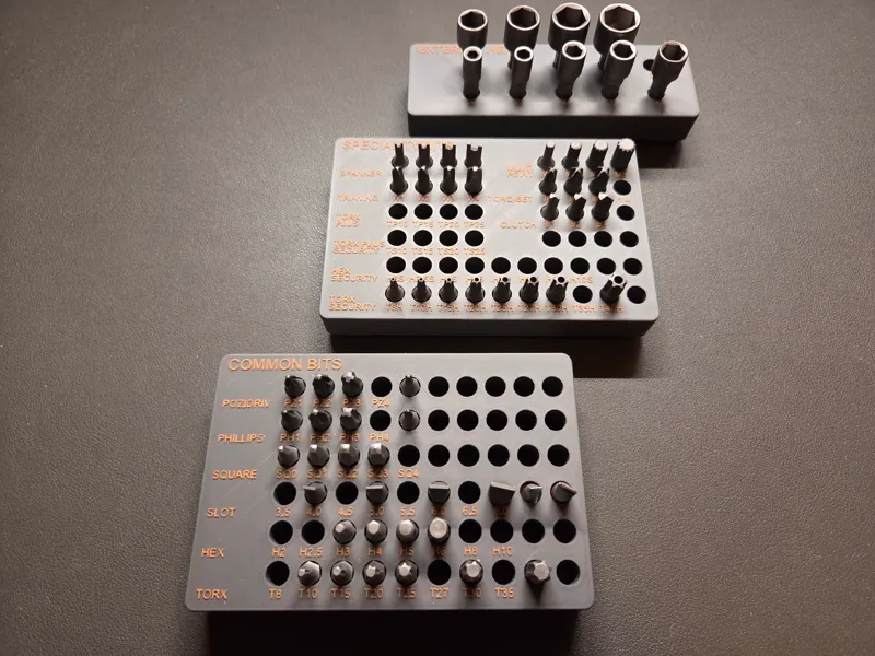 Gridfinity Bit Holders - Modules with fusion files