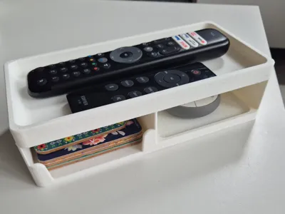 TV Remote and Coasters Tray