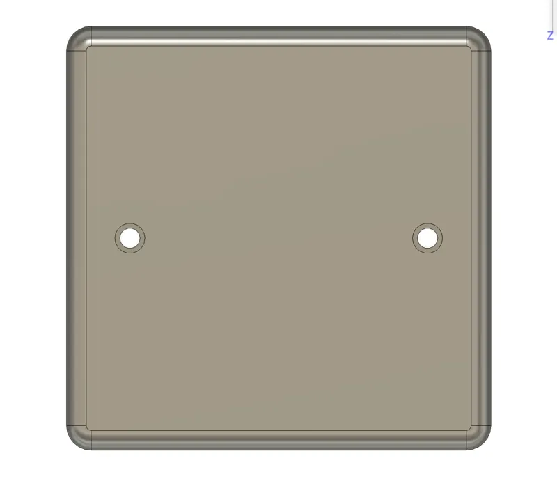 UK Single Socket Faceplate - Ring