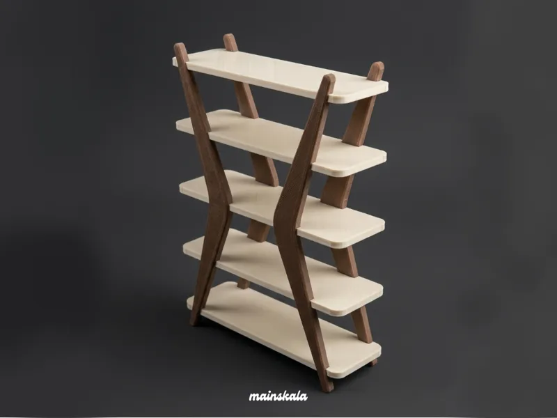 1:12 Miniature Shelving Bookshelf - Dollhouse