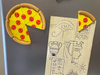 Pepperoni Pizza Fridge Magnet