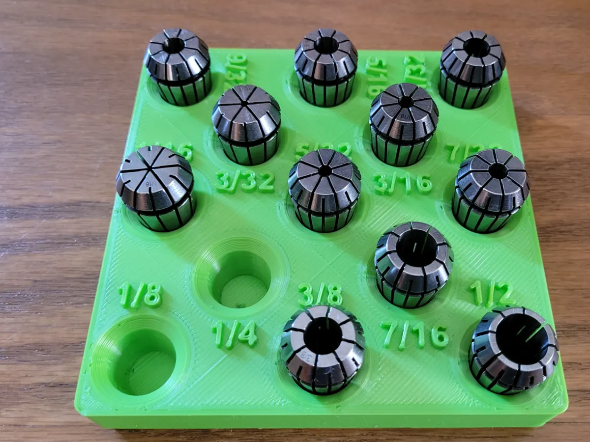 Rangement pour pinces de serrage ER32