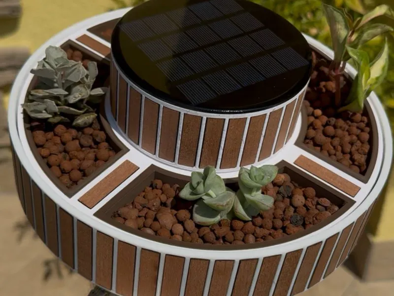 Rotating Vase [SOLAR POWERED]