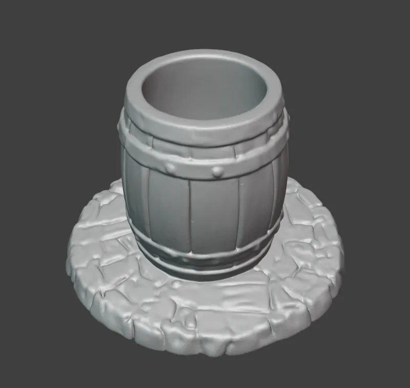 Dungeon and Dragons Barrel Pencil Holder