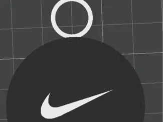 keychain with the Nike logo