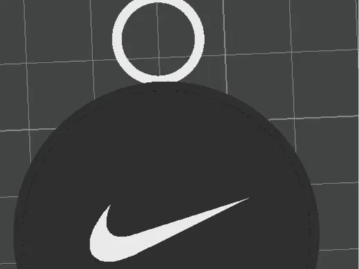 keychain with the Nike logo