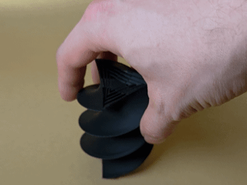 Triforce Spiral Fidget - Print in Place