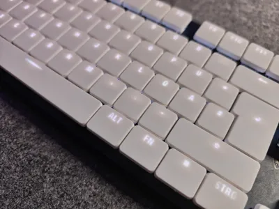 MX Keycap Set - Shine Through lettering