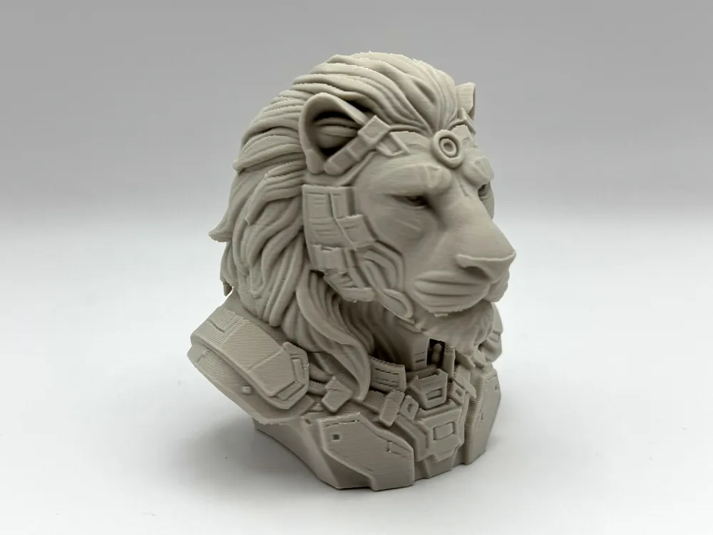 CyberLion Bust by Stigern MakerWorld: Download Free 3D Models