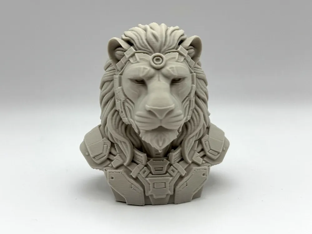 CyberLion Bust by Stigern MakerWorld: Download Free 3D Models