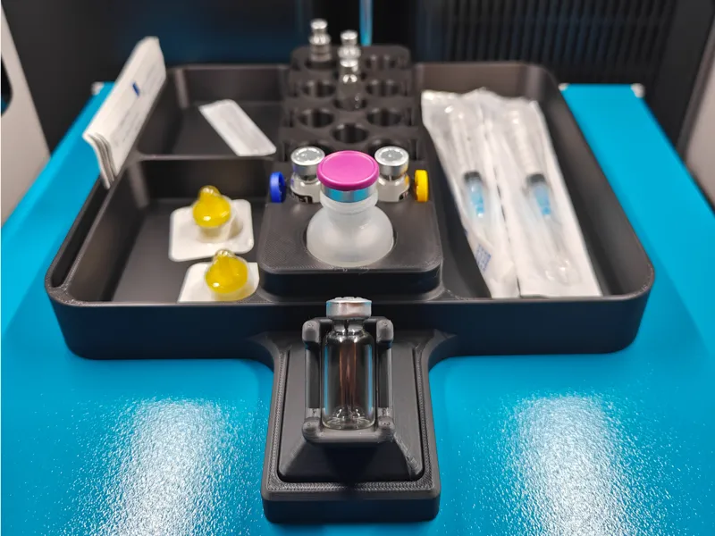 Reconstitution helper for Peptides 3ml vials