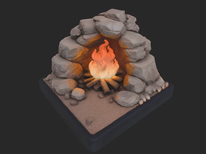 Tabeltop Feuerstelle Dnd
