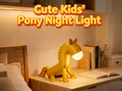 Golden Pony Lamp - Nordic Style Pony Lamp