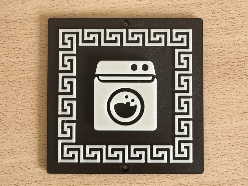 Laundry Room Sign - Washer and Dryer Plate