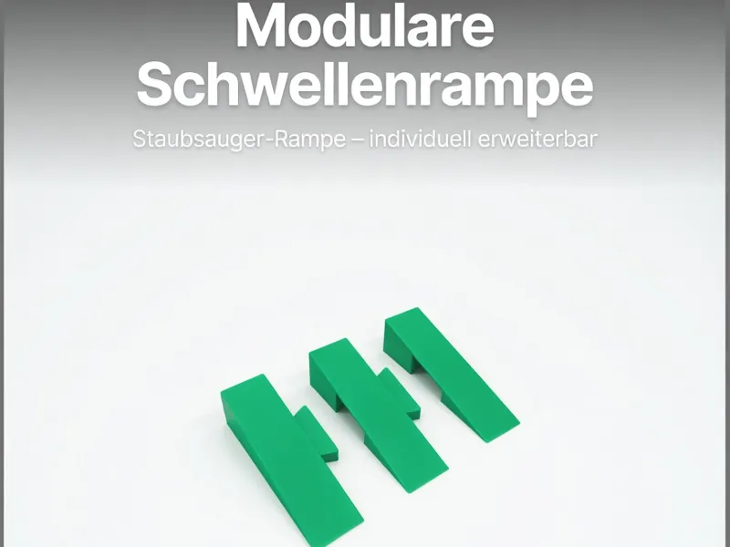 ModuRamp–Modulare Schwellenrampe Staubsaugerrobot