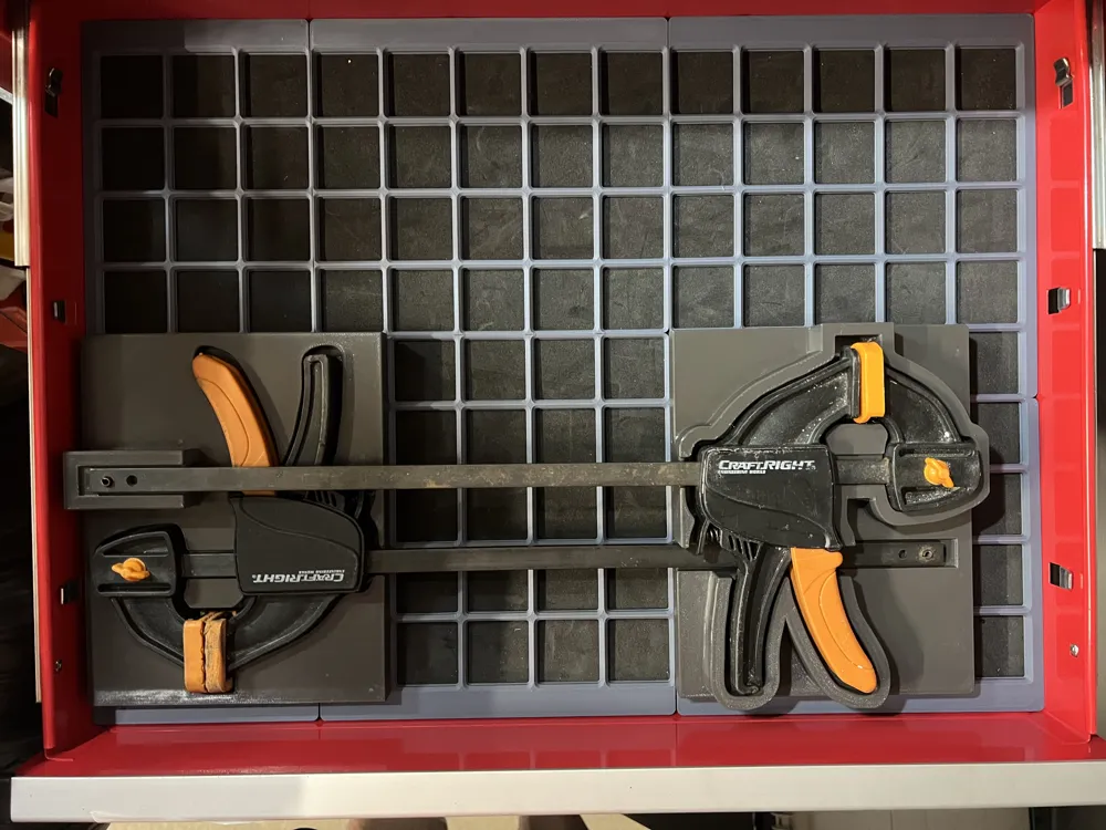 Gridfinity Spring Clamp Craftright 300mm clamps (gridfinity) by ryan MakerWorld: Download Free ...