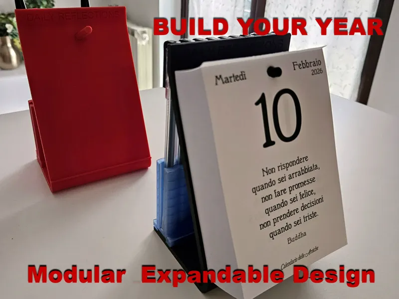 Modular Desk Calendar Stand