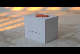 Valentine Ticket Dispenser With Heart Button