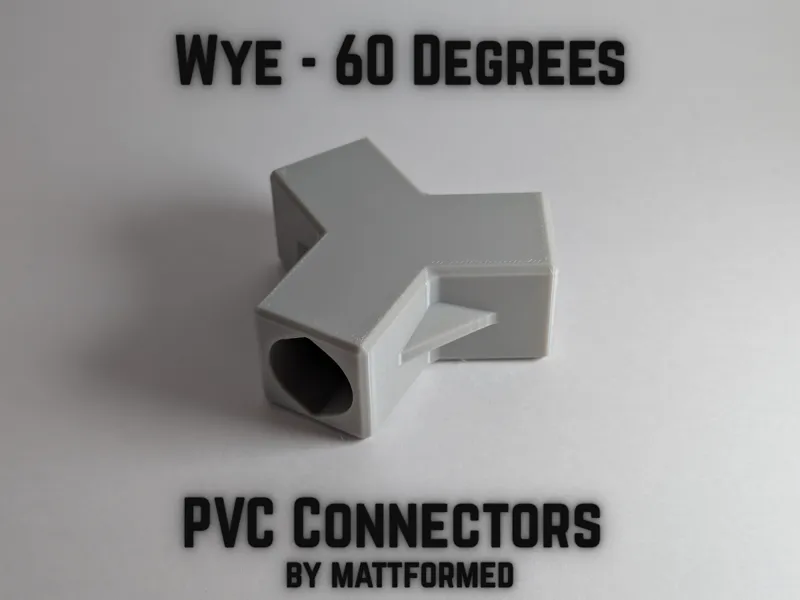 PVC 60 Degree Wye / "Y" Connector (All Sizes)