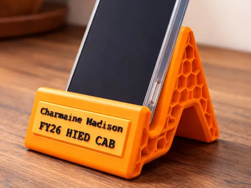 Custom Phone Stand with Personalized Face Plate