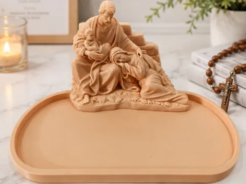 Bandeja organizadora: Holy Family Rosary Tray — referencia de MakerWorld