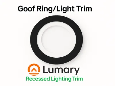 Lumary 6in Reccessed Lighting Trim (Goof Ring)
