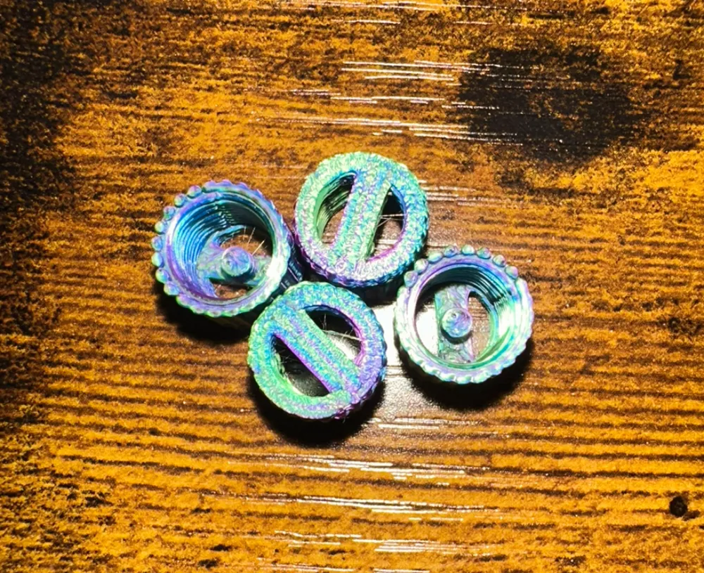 Valve Stem Bleed Caps Air Down or Flat Tire by justsomeguy MakerWorld