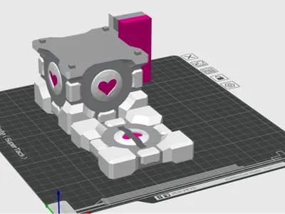 Portal Companion Cube Piggy Bank