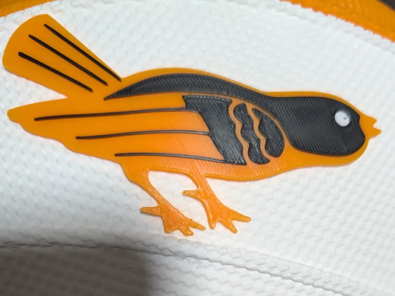 Baltimore Orioles chirping bird logo