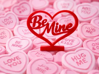 Valentine's Be Mine Standing Heart